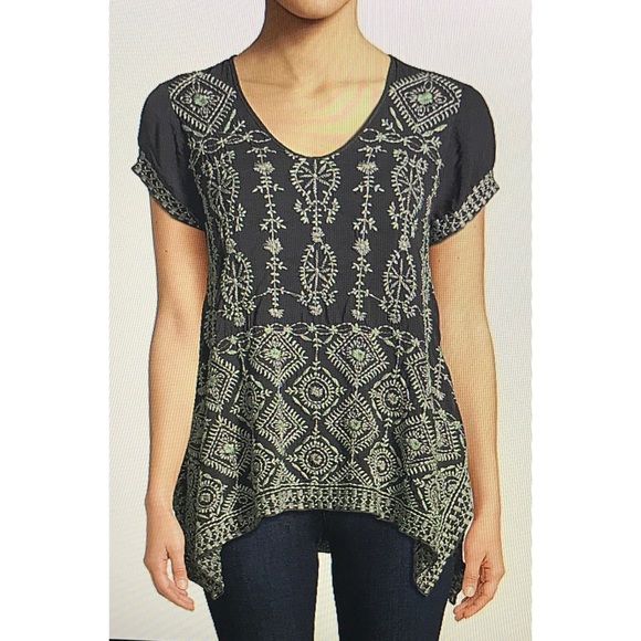 Johnny Was Tops - JOHNNY WAS Kyuss Blouse Size S - $268